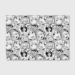 Холст прямоугольный Anime hentai ahegao, цвет: 3D-принт — фото 2