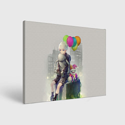 Холст прямоугольный 9S c шариками, цвет: 3D-принт
