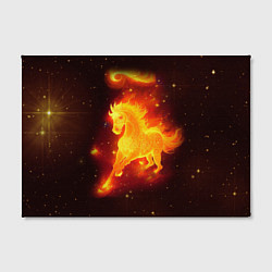 Холст прямоугольный Огненный конь мчится, цвет: 3D-принт — фото 2
