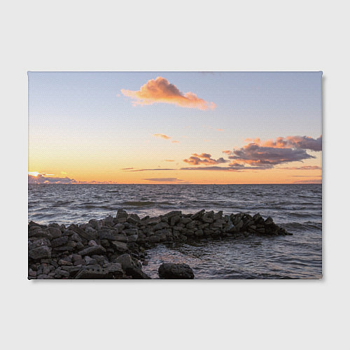 Картина прямоугольная Закат солнца на Финском заливе / 3D-принт – фото 2