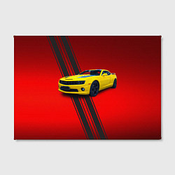 Холст прямоугольный Спортивный американский автомобиль Chevrolet Camar, цвет: 3D-принт — фото 2