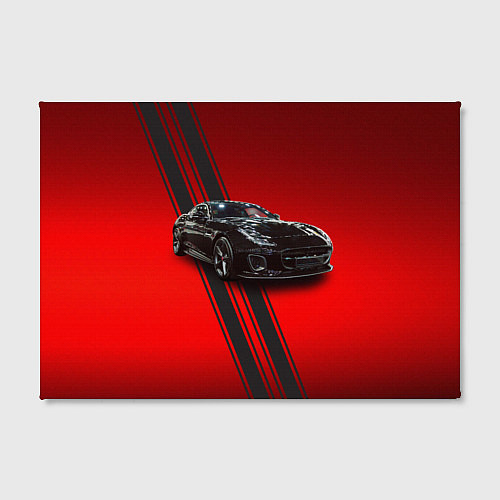 Картина прямоугольная Английский спортивный автомобиль Jaguar / 3D-принт – фото 2