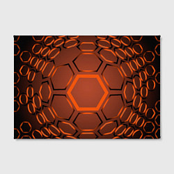 Холст прямоугольный Оранжевая техноброня, цвет: 3D-принт — фото 2