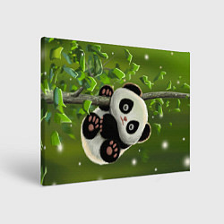 Картина прямоугольная Панда на дереве отдыхает