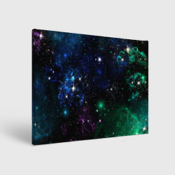 Холст прямоугольный Космос Звёздное небо, цвет: 3D-принт