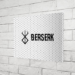 Холст прямоугольный Berserk glitch на светлом фоне: надпись и символ, цвет: 3D-принт — фото 2