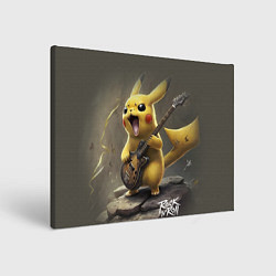 Картина прямоугольная Pikachu rock