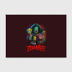 Холст прямоугольный Симпсоны зомби, цвет: 3D-принт — фото 2