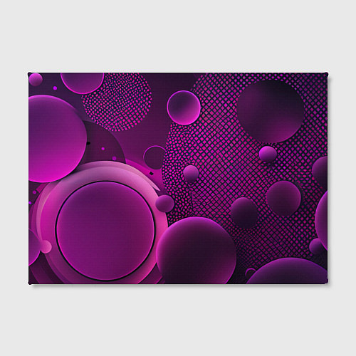 Картина прямоугольная Фиолетовые шары / 3D-принт – фото 2
