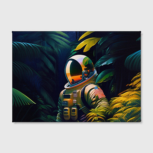 Картина прямоугольная Космонавт в зарослях / 3D-принт – фото 2