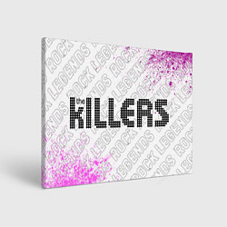 Холст прямоугольный The Killers rock legends: надпись и символ, цвет: 3D-принт