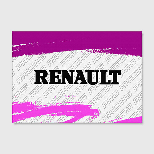 Картина прямоугольная Renault pro racing: надпись и символ / 3D-принт – фото 2