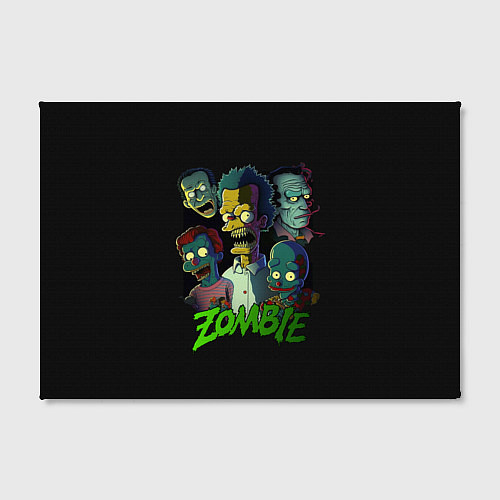 Картина прямоугольная Zombie Simpsons / 3D-принт – фото 2