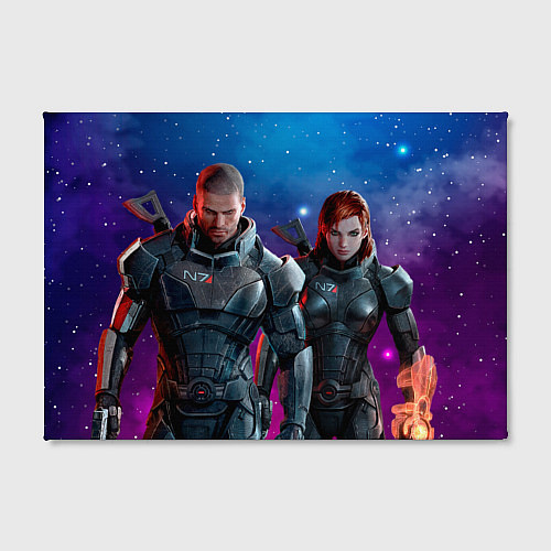 Картина прямоугольная Mass Effect N7 space / 3D-принт – фото 2