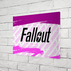 Холст прямоугольный Fallout pro gaming: надпись и символ, цвет: 3D-принт — фото 2