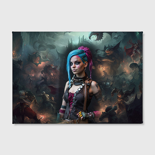 Картина прямоугольная Fantasy Jinx Art Arcane League of Legends / 3D-принт – фото 2