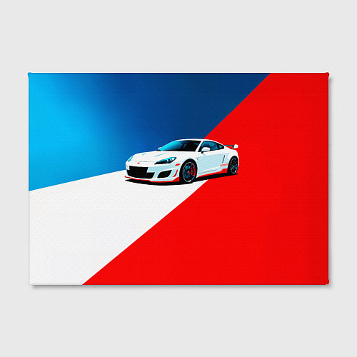 Картина прямоугольная Нарисованный автомобиль / 3D-принт – фото 2