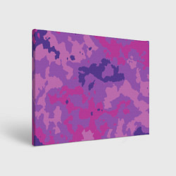 Холст прямоугольный Фиолетовый камуфляж, цвет: 3D-принт