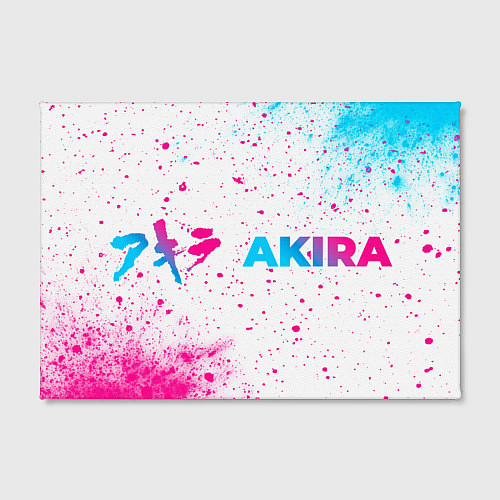 Картина прямоугольная Akira neon gradient style: надпись и символ / 3D-принт – фото 2