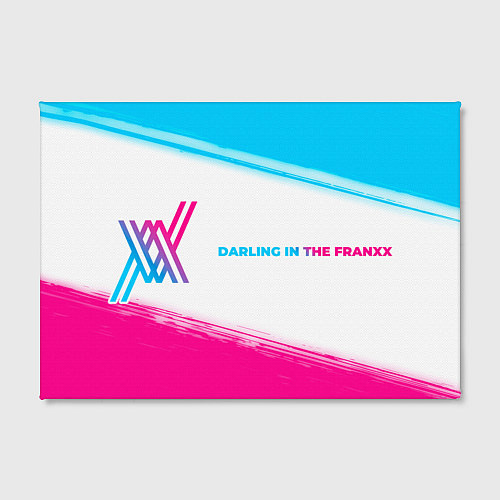 Картина прямоугольная Darling in the FranXX neon gradient style: надпись / 3D-принт – фото 2