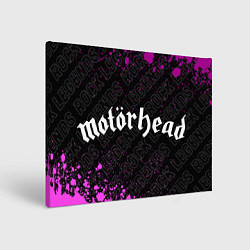 Холст прямоугольный Motorhead rock legends: надпись и символ, цвет: 3D-принт