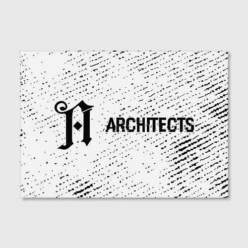 Картина прямоугольная Architects glitch на светлом фоне: надпись и симво / 3D-принт – фото 2