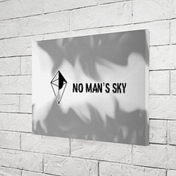 Холст прямоугольный No Mans Sky glitch на светлом фоне: надпись и симв, цвет: 3D-принт — фото 2
