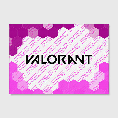 Картина прямоугольная Valorant pro gaming: надпись и символ / 3D-принт – фото 2