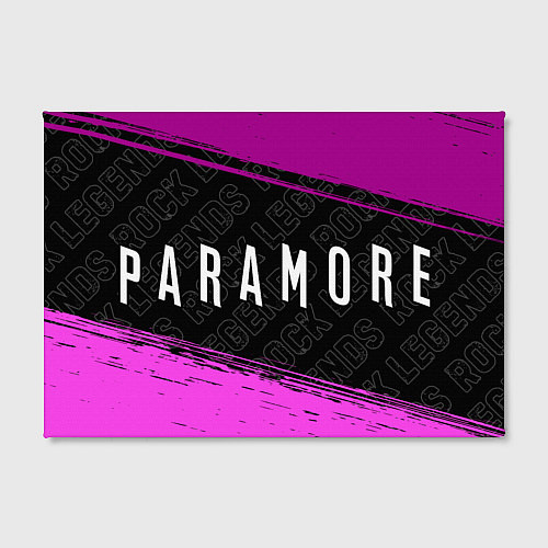Картина прямоугольная Paramore rock legends: надпись и символ / 3D-принт – фото 2