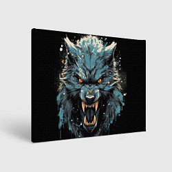 Картина прямоугольная Fantasy blue wolf