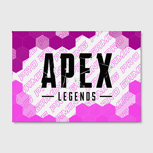 Картина прямоугольная Apex Legends pro gaming: надпись и символ / 3D-принт – фото 2