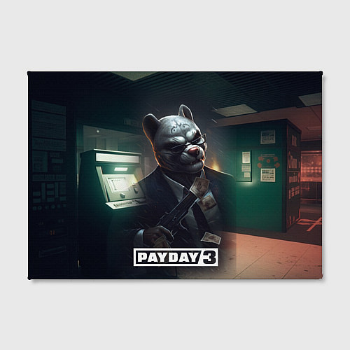 Картина прямоугольная Payday 2 dog mask / 3D-принт – фото 2