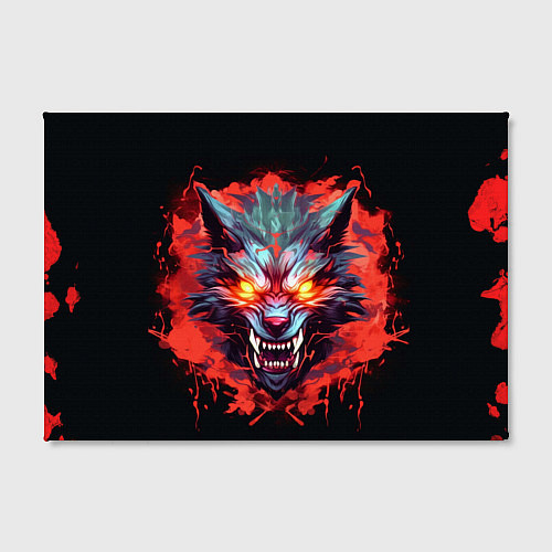Картина прямоугольная Кровожадный волк: Lupus pilum mutat, non mentem / 3D-принт – фото 2