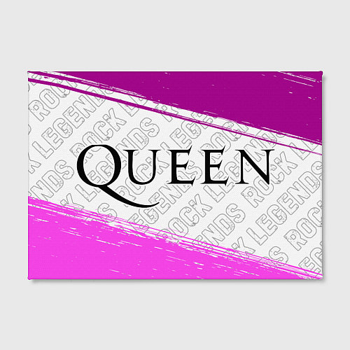 Картина прямоугольная Queen rock legends: надпись и символ / 3D-принт – фото 2