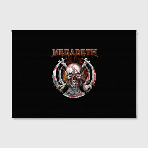 Картина прямоугольная Megadeth - боевой череп / 3D-принт – фото 2