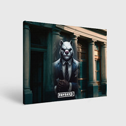 Картина прямоугольная Payday 3 white bear