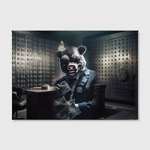 Картина прямоугольная Payday 3 animal mask / 3D-принт – фото 2