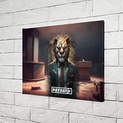 Холст прямоугольный Payday 3 lion, цвет: 3D-принт — фото 2