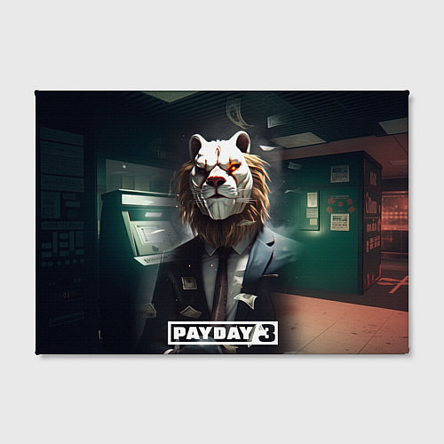 Картина прямоугольная Payday 3 lion / 3D-принт – фото 2