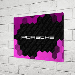 Холст прямоугольный Porsche pro racing: надпись и символ, цвет: 3D-принт — фото 2