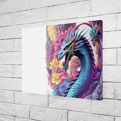 Холст прямоугольный Свирепый дракон - татуировка - ирезуми - Япония, цвет: 3D-принт — фото 2