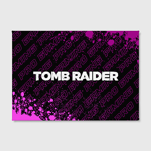 Картина прямоугольная Tomb Raider pro gaming: надпись и символ / 3D-принт – фото 2