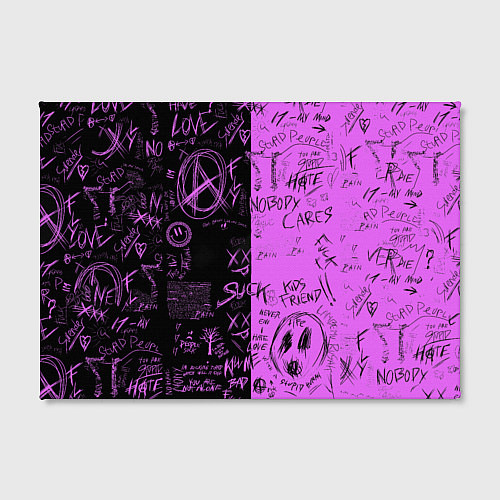 Картина прямоугольная Dead inside purple black / 3D-принт – фото 2
