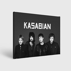 Холст прямоугольный Kasabian все участники, цвет: 3D-принт