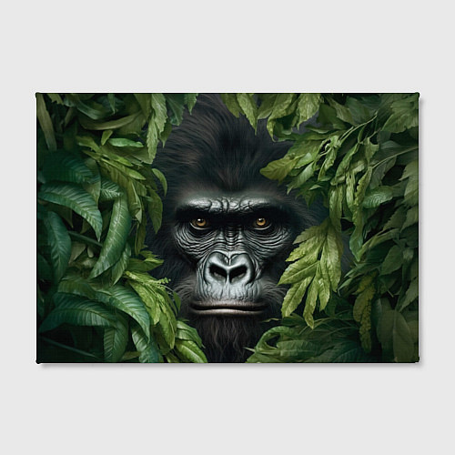 Картина прямоугольная Горилла в джунгях / 3D-принт – фото 2