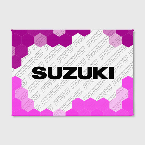 Картина прямоугольная Suzuki pro racing: надпись и символ / 3D-принт – фото 2