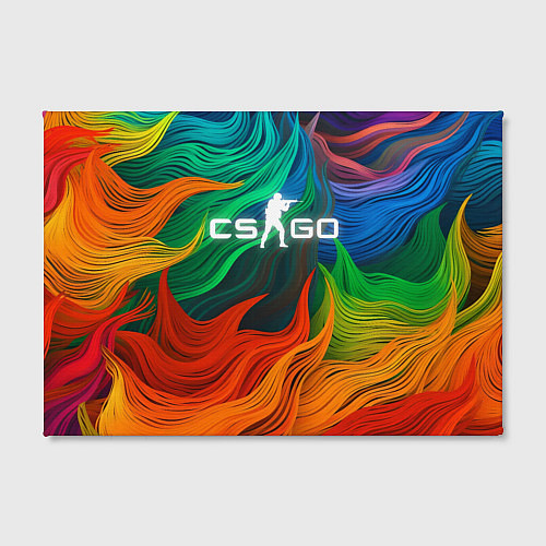 Картина прямоугольная Cs Go Logo Color / 3D-принт – фото 2