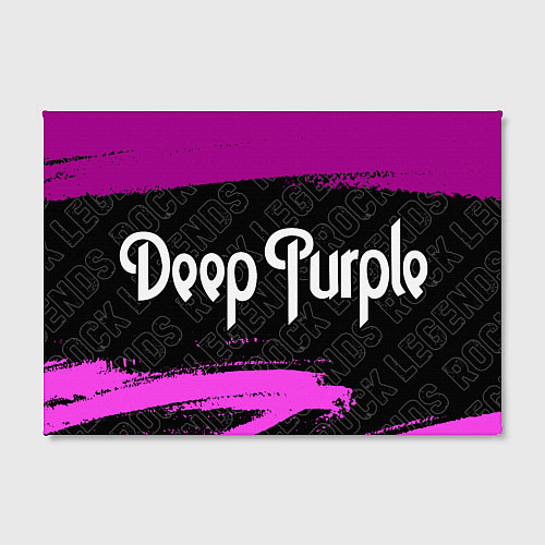 Картина прямоугольная Deep Purple rock legends: надпись и символ / 3D-принт – фото 2