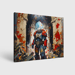 Холст прямоугольный Космодесант - Warhammer 40k, цвет: 3D-принт