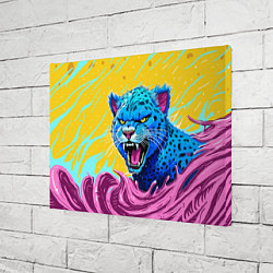 Холст прямоугольный Кислотный Леопард, цвет: 3D-принт — фото 2